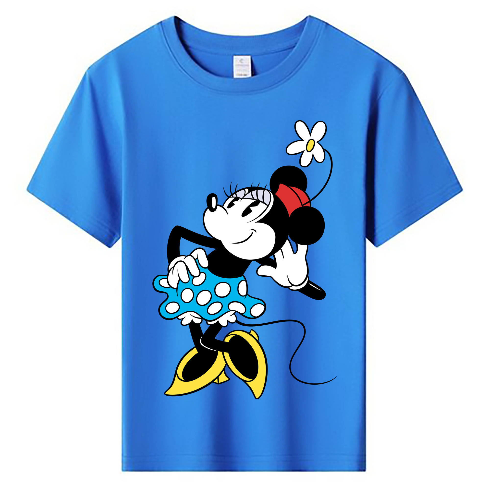 ミッキーマウス Mickey Mouse 綿100％キッズTシャツ（フロントプリント）